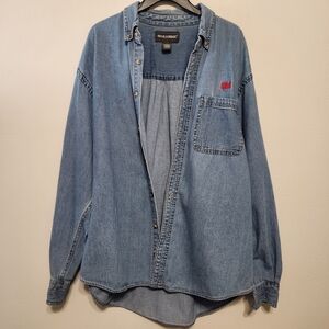 Swingster 3M Blue Denim Jean Button Down